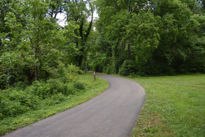 ECO greenway behind Chieftains
