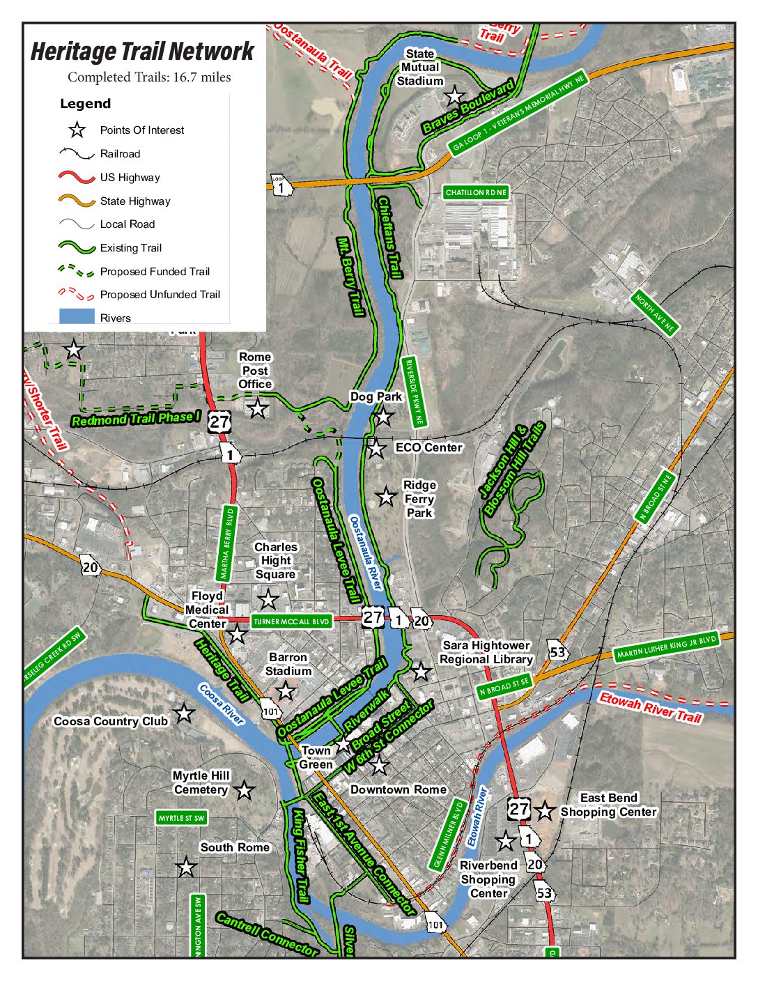 Rome Office of Tourism Downtown Heritage Trail System Rome