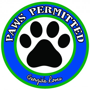 GRCVB Paws Permitted Sticker