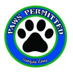 GRCVB Paws Permitted Sticker - cmyk