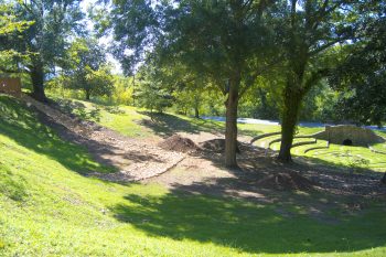 Labyrinth Rock Garden in progress