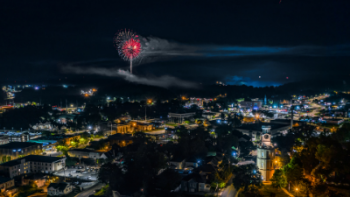 July 4th Fireworks, View from Downtown Rome by keith beauchamp