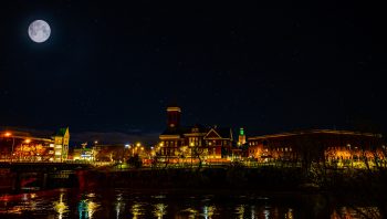 Full Moon on the River by John Tortoso