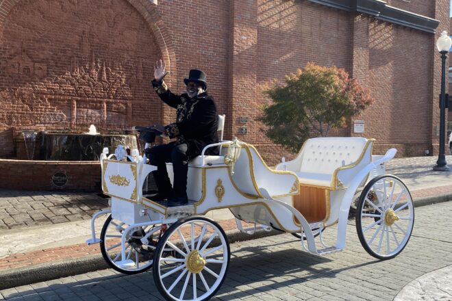 Roman Royal carriage with driver