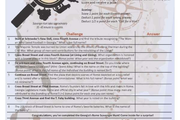 Scavenger Hunt Flyer 2025