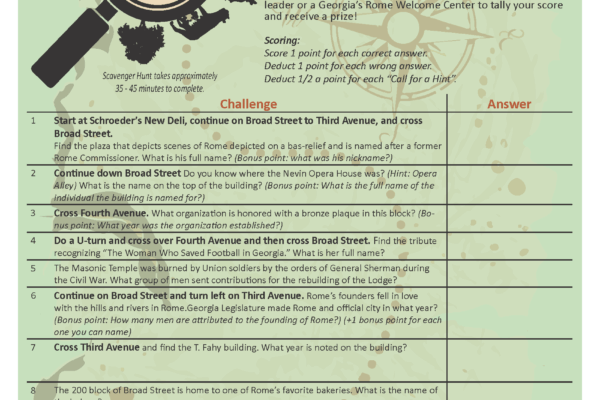 Scavenger Hunt Flyer 2025