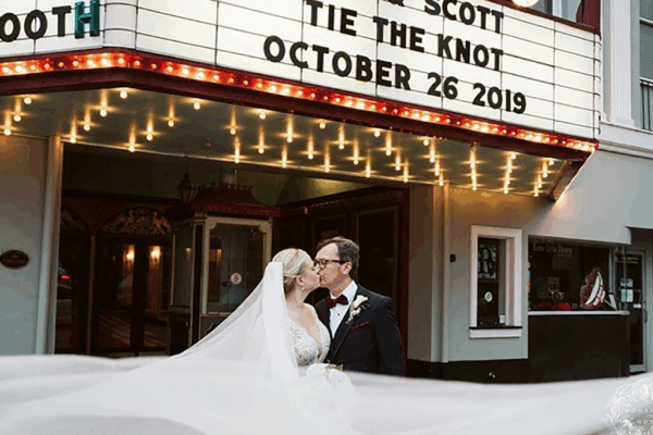 historic desoto theater marquee announcement