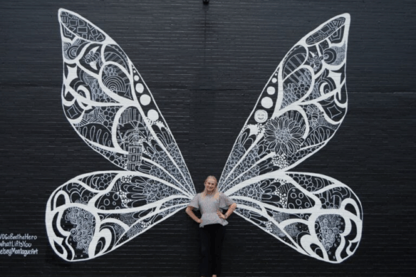 Kelsey Montague Butterfly Mural