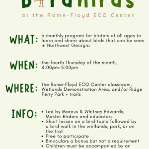 Birdnirds at the Rome-Floyd ECO Center 2025
