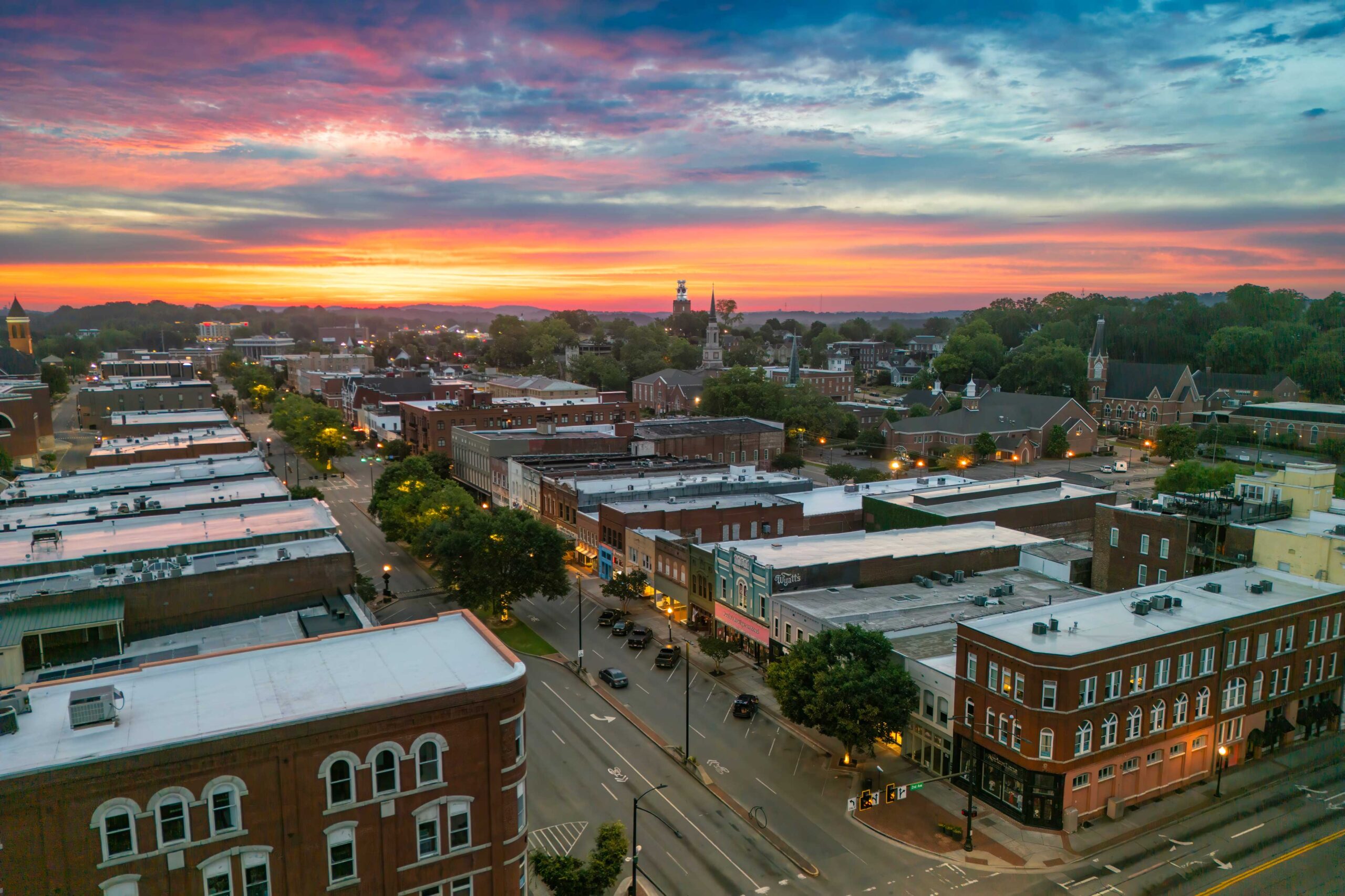downtown sunrise Broad St