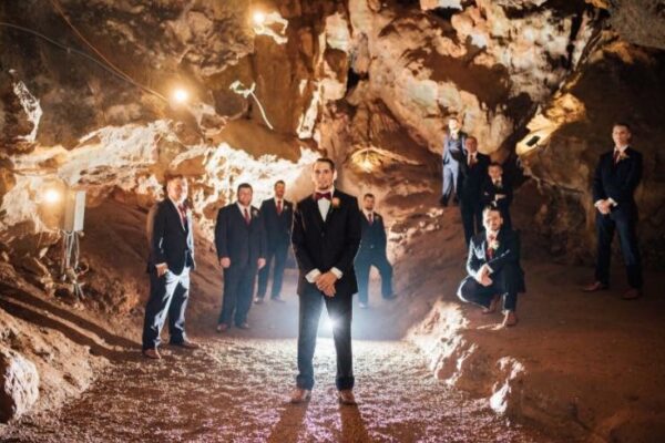 cave spring cave wedding picture