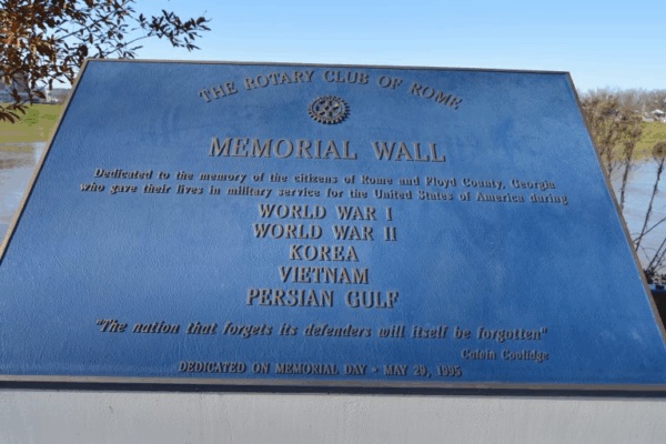 Rotary Club Memorial Wall
