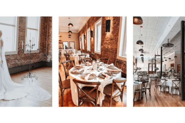 wedding venue and bride