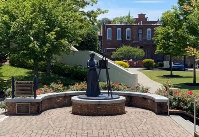 Ellen axson wilson statue in rome, ga