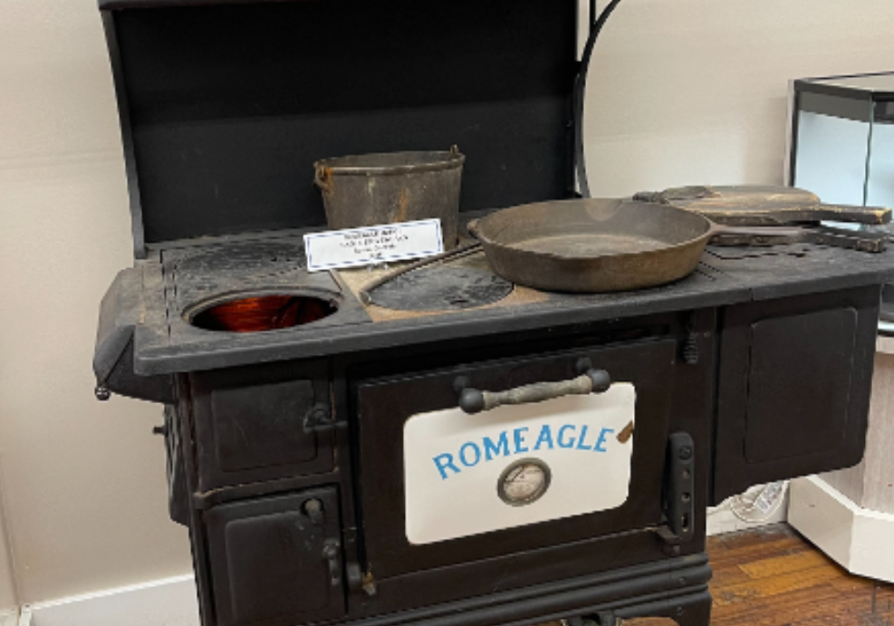 rome iron stove