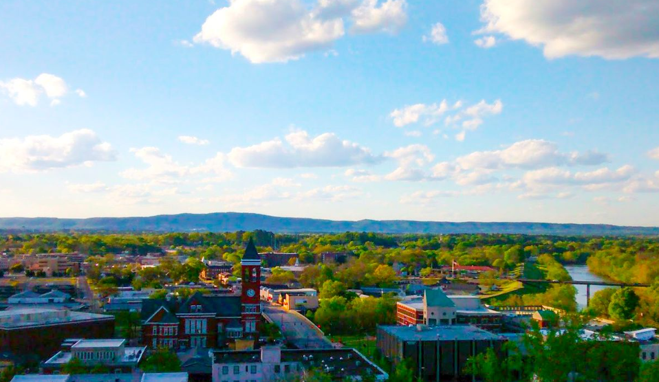 view from top of the clocktower