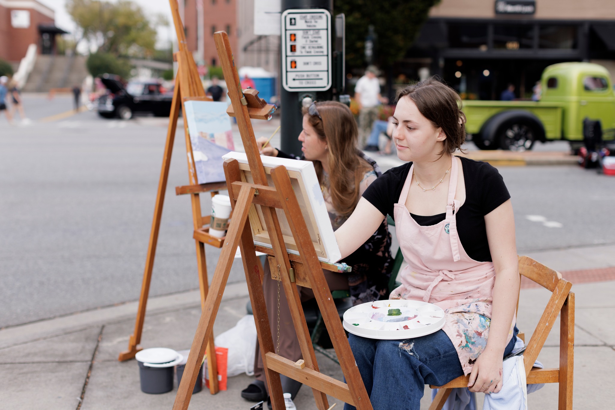 Georgia's Rome Plein Air Artist Showcase artists at work