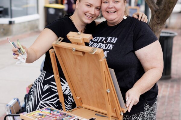 Artist painting in Georgia's Rome Plein Air Showcase