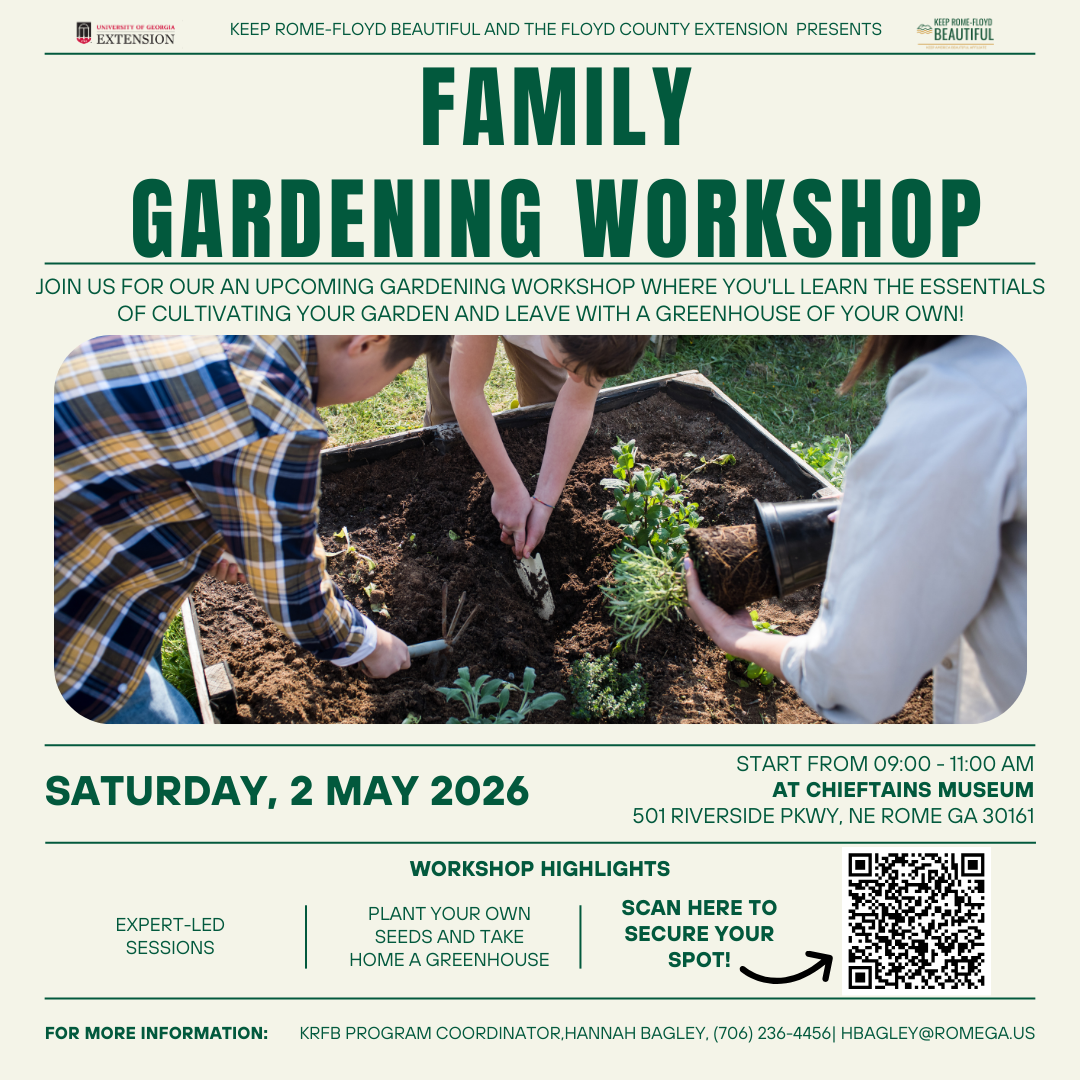 keep rome beautiful event- family gardening workshop