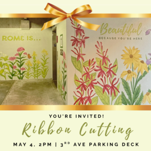 rome is beautiful ribbon cutting