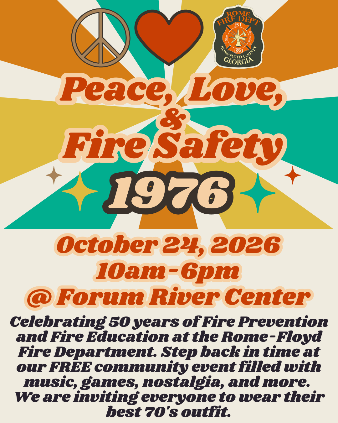 Peace Love Fire Safety