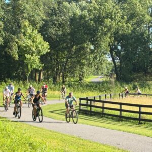 Roamin' Rome Bike Ride group