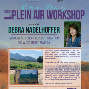 plein air workshop, rome ga