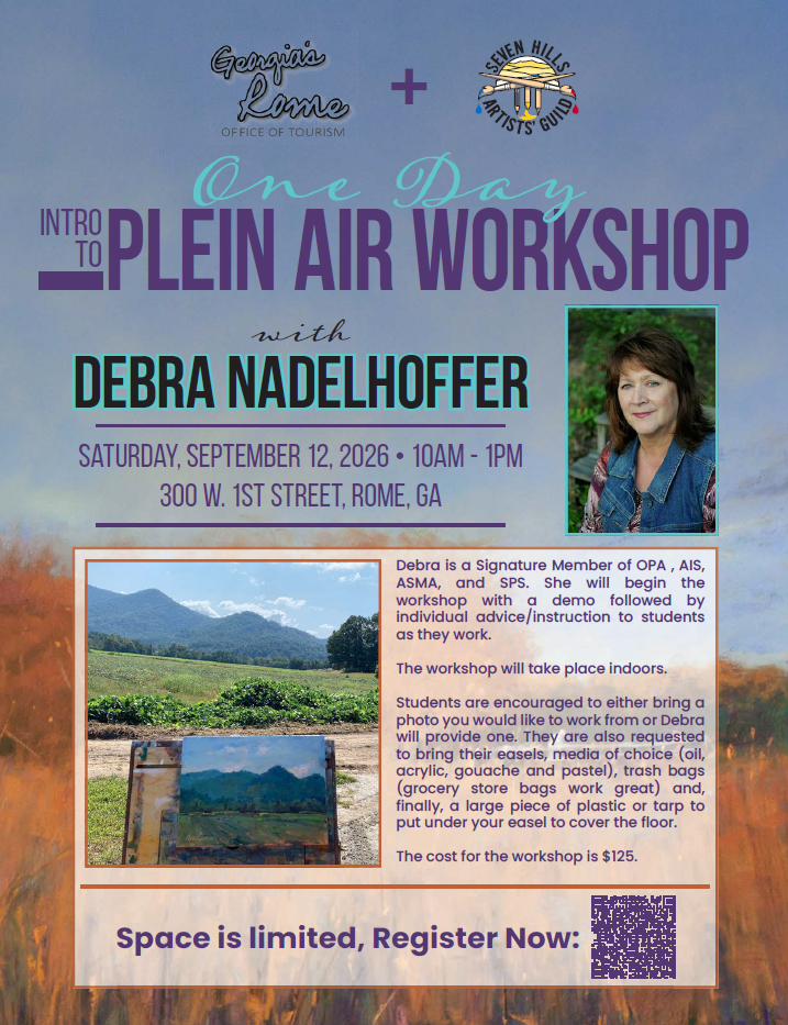 plein air workshop, rome ga